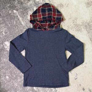 The Children’s Place Plaid Hooded Kids Shirt